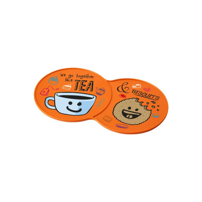 Custom Printed Orange Sidekick Coaster